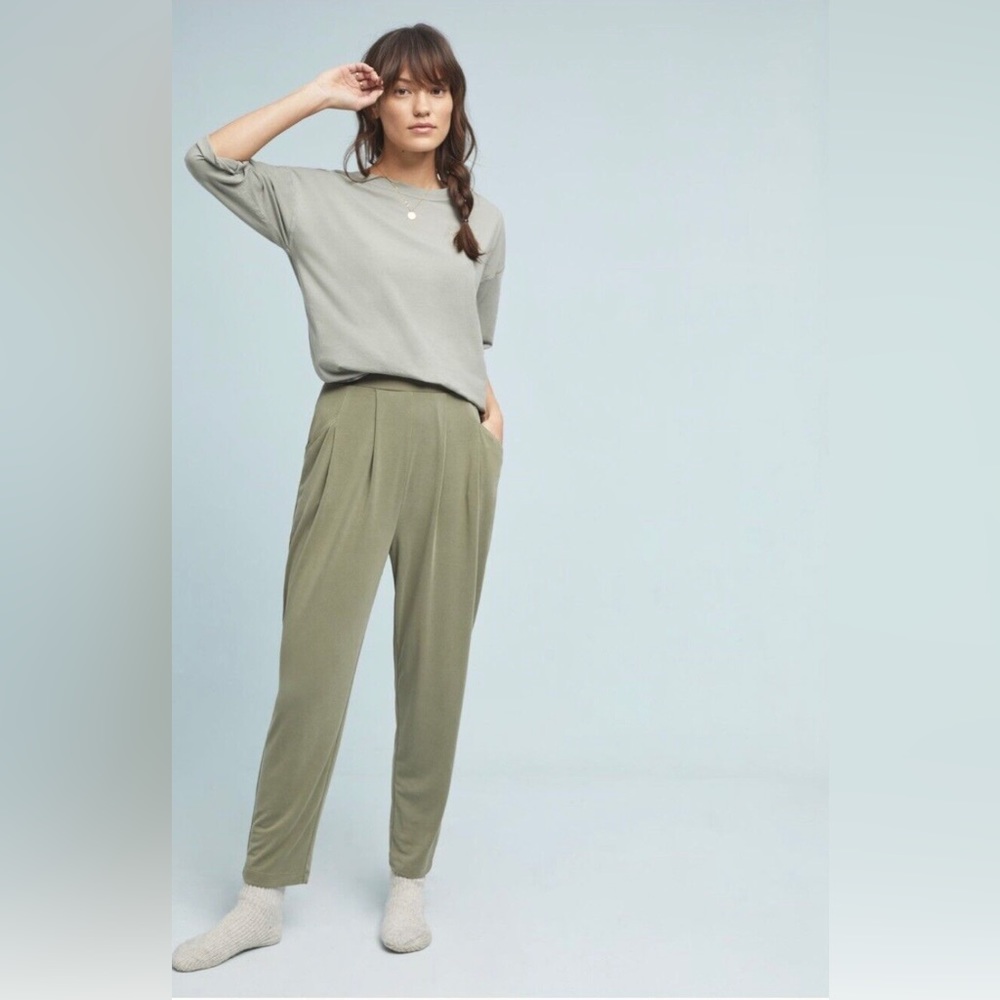 Saturday Sunday Anthropologie Modal Abroad Jogger Green Large L